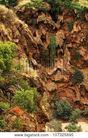Ouzoud Waterfalls located in the Grand Atlas village of Tanaghmeilt, in the Azilal province in Morocco, Africa