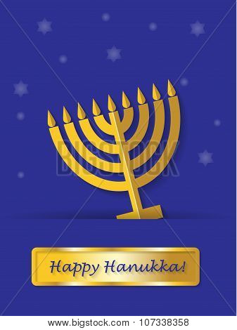 Greeting Card Happy Hanukkah