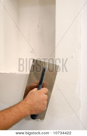 Progetto bianco sul muro