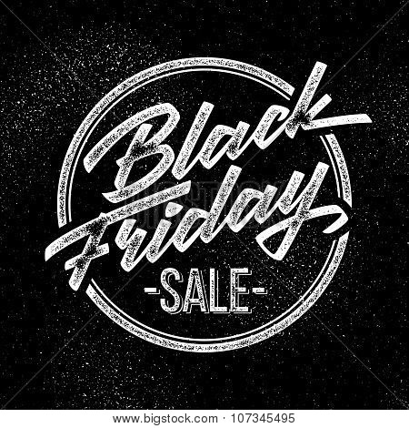 Black Friday Sale Lettering Badge