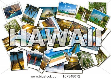 Hawaii pictures collage