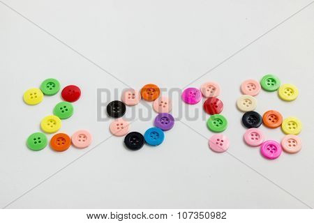 2016 Happy new yaer, celebrate seaon. Button write 2016, New Year is coming concept.