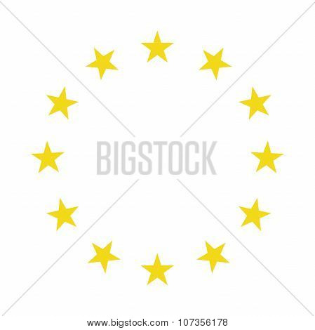 Ring of Stars Vector Illustration