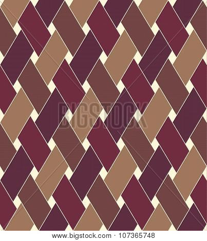 Geometric Seamless Pattern Background With Weave Style.
