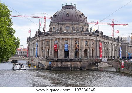 Berlin - July 25: Museum Island On Spree River In Center Of Berlin On July 25, 2015 -, Germany, Euro