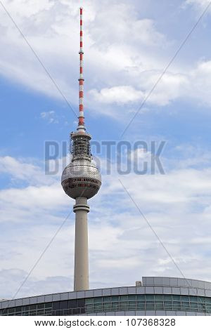 The Tv Tower Located On The Alexanderplatz In Berlin, Germany