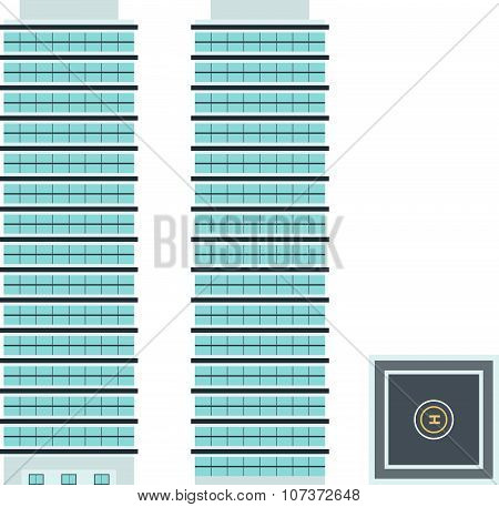 High-rise Building - Template For Creation Axonometric Projections
