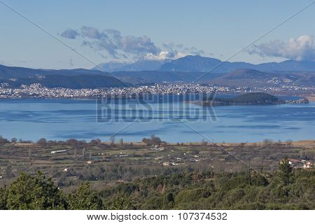 Panoramic views of Ioannina Lake, Epirus