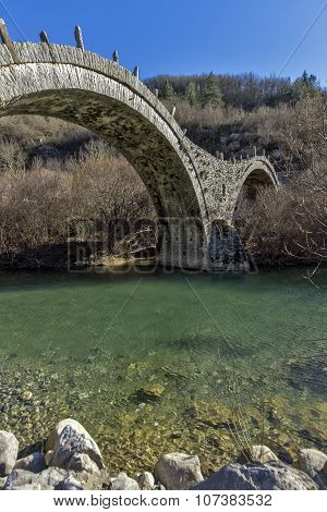 Bridge of Plakidas or Kalogeriko, Pindus Mountains, Zagori, Epirus