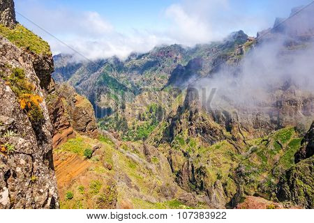 Hiking Tail Passge - Colorful Volcanic Mountain Landscape