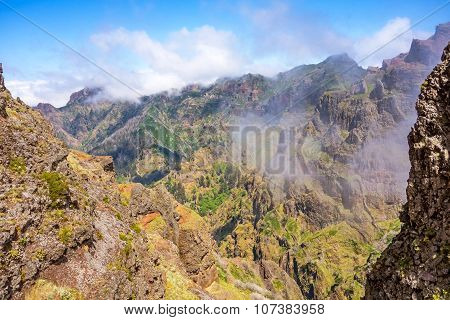 Hiking Tail Passge - Colorful Volcanic Mountain Landscape