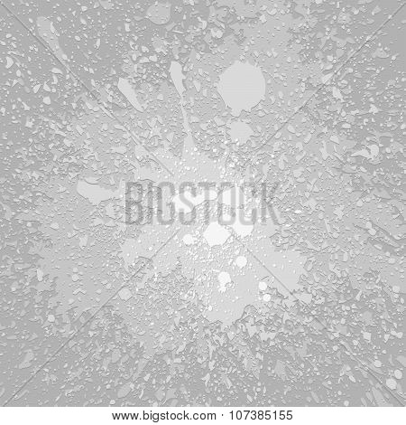 Monochrome grey dirty plaster layers grunge splashes background