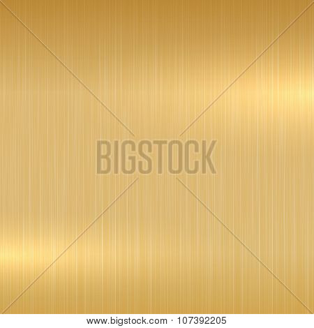 Gold polished surface.