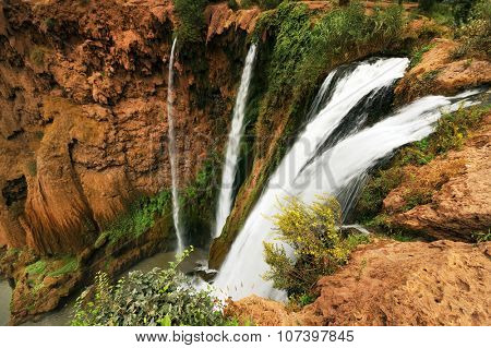 Ouzoud Waterfalls located in the Grand Atlas village of Tanaghmeilt, in the Azilal province in Morocco, Africa