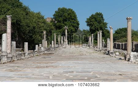 Arcadian Street In Ephesus Ancient City