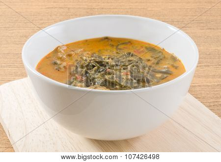 Thai Coconut Milk Curry With Cassia Leaves
