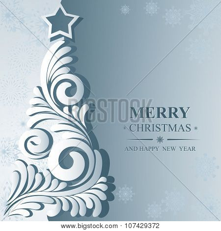 Poster Merry Christmas And Happy New Year