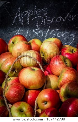 Apples in  basket