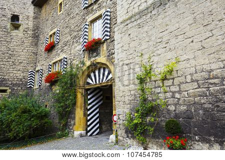 Entry Gate To Castle Of Murten