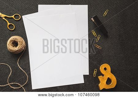 Cute And Stylish Brending Mockup Photo With Retro Filter Effect