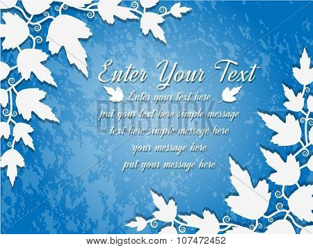 Background Leaves Blue