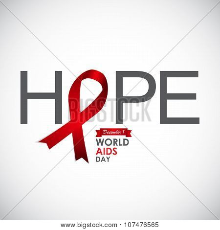 Red Ribon - Symbol of 21 December World AIDS Day