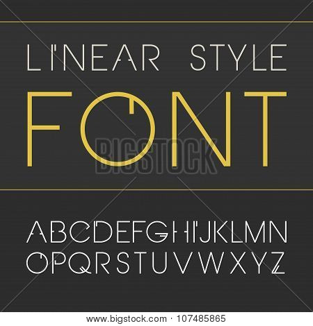 Vector linear font