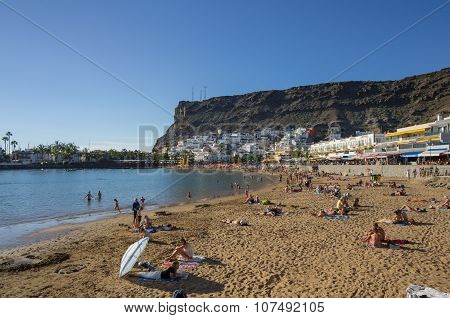 Beach Of Puerto De Mogan
