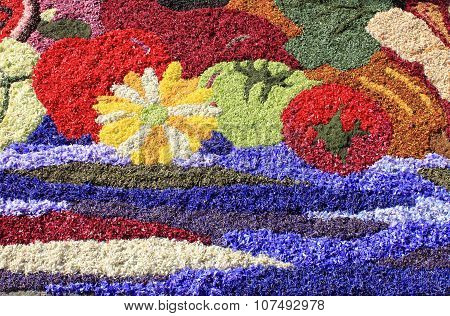 Floral carpet