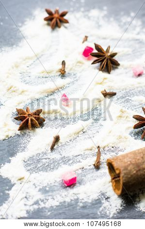Christmas Tree With Spices