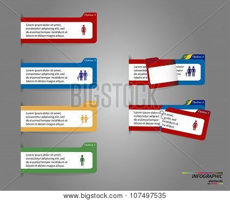 Vector  Template for diagram, graph, presentation and round chart