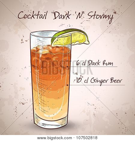 Cocktail Dark 'N' Stormy