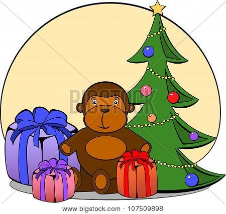 Christmas And New Year Illustration
