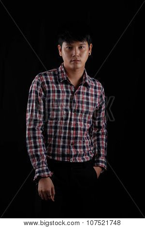 Portrait Of Asian Young Man