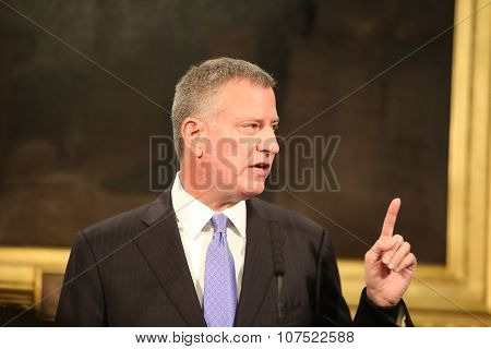 Mayor holds city hall press conference