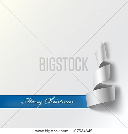 Christmas tree from ribbon