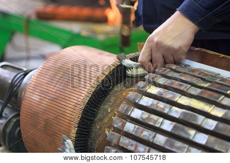 Stator of a big electric motor