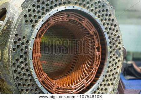 Stator of a big electric motor
