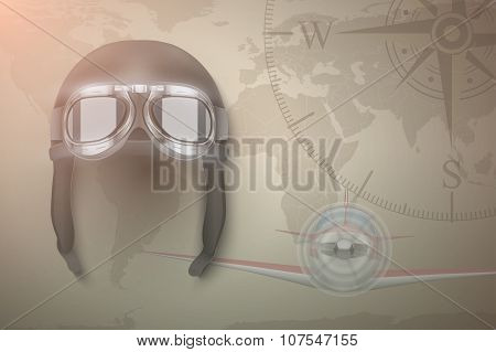 Aviator vector background