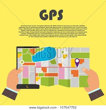 Infographics Mobile Gps
