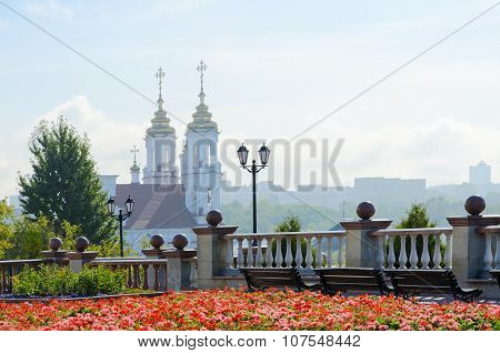View Of Holy Voskresenskaya Church With Uspenskaya Mountain, Vitebsk