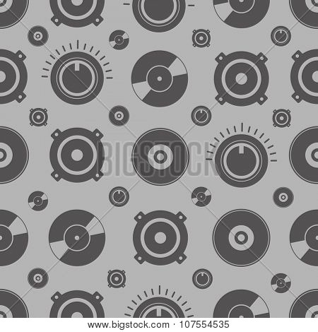 Audio equipment seamless background