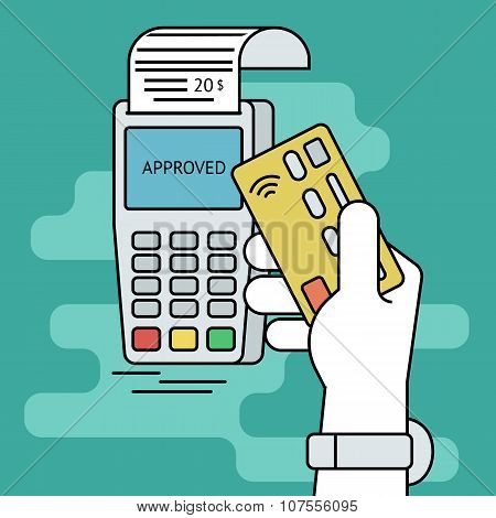 Wireless mobile payment by credit card