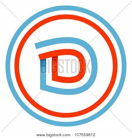 D Letter Design Template