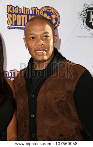 LOS ANGELES - NOV 7:  Dr. Dre, Andre Romelle Young at the Kids In The Spotlight's Movies By Kids, For Kids Film Awards at the Fox Studios on November 7, 2015 in Century City, CA