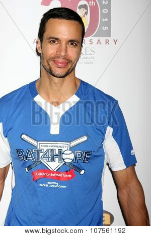LOS ANGELES - NOV 7:  Matt Cedeno at the Adrian Gonzalez's Bat 4 Hope Celebrity Softball Game PADRES Contra El Cancer at the Dodger Stadium on November 7, 2015 in Los Angeles, CA