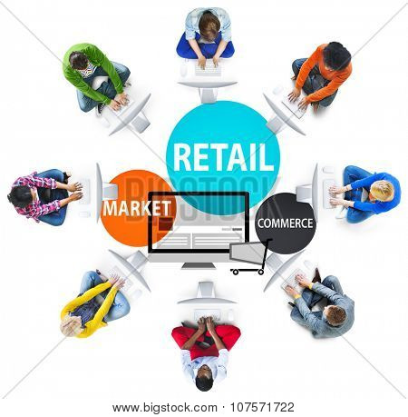 Retail Consumer Commerce Market Purchase Concept