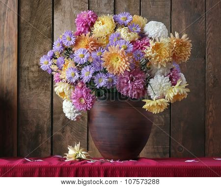 Still Life With Autumn Flowers.
