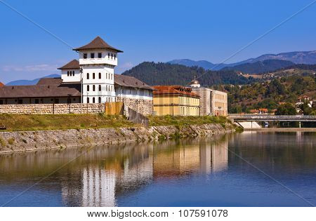 Andricgrad or Kamengrad in Visegrad - Bosnia and Herzegovina - architecture travel background