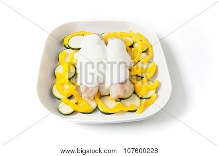 fish and vegetables